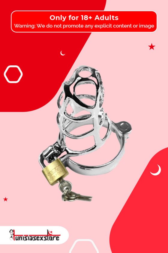 Chastity Steel Lock Device for Men BDSM-010