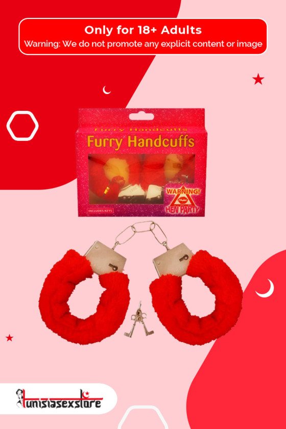 Fetish Fantasy Beginner's Furry Cuffs in Red BDSM-004