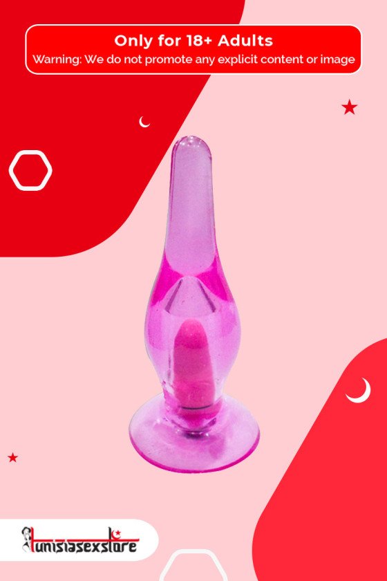 Crystal Anal Vibrating Butt Plug With Suction Cup AD-025