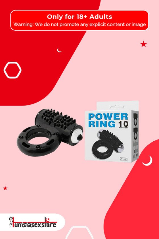 PRETTY LOVE BLACK POWER RING CR-021