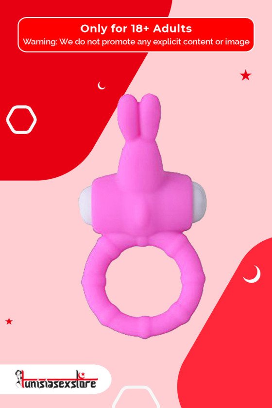 Rabbit Vibrating Penis Ring Blue Lolly CR-018