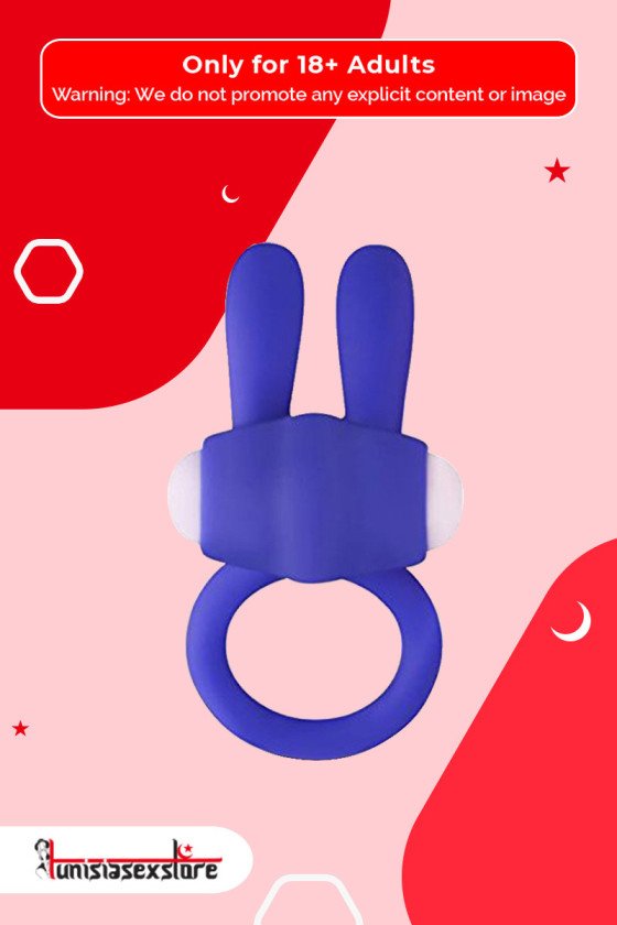 Kingfansion Mini Vibrating Rabbit Cock Ring (Blue) CR-017