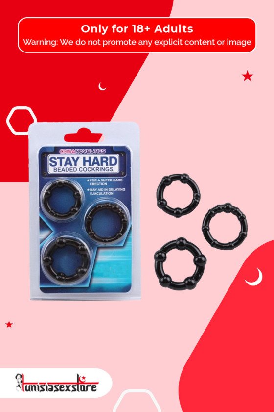 STAY HARD BEADED COCKRINGS CR-020