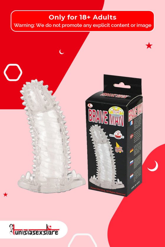 BRAVE MAN Crystal Penis Extension Sleeve PES-024