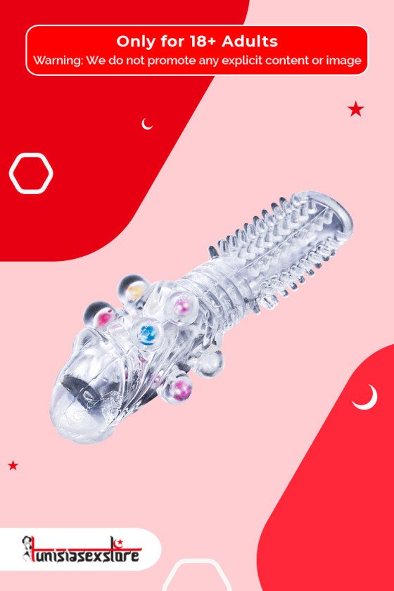 Male Cock Rings Penis Extension With Colourful Beads PES-022