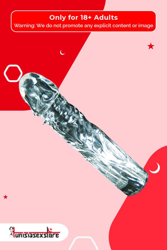 Full Ribbed Crystal Penis Sleeves PES-019