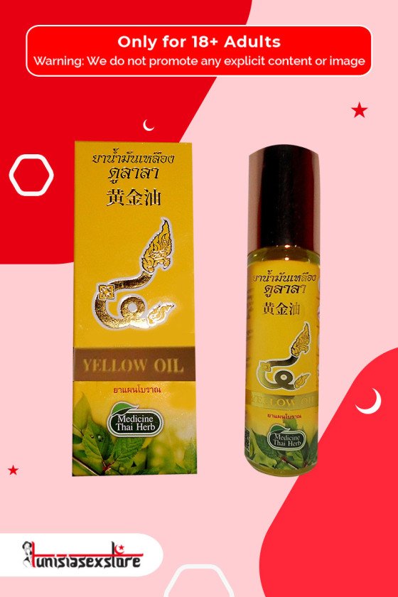 Thai herbal massage yellow oil THP-001