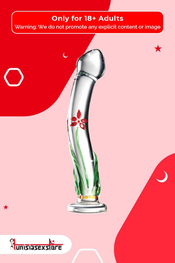 Flower Crystal Glass Dildo Sex Toy GD-004