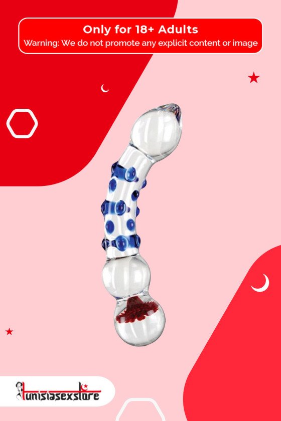 Flower Crystal Glass Dildo Sex Toy GD-003